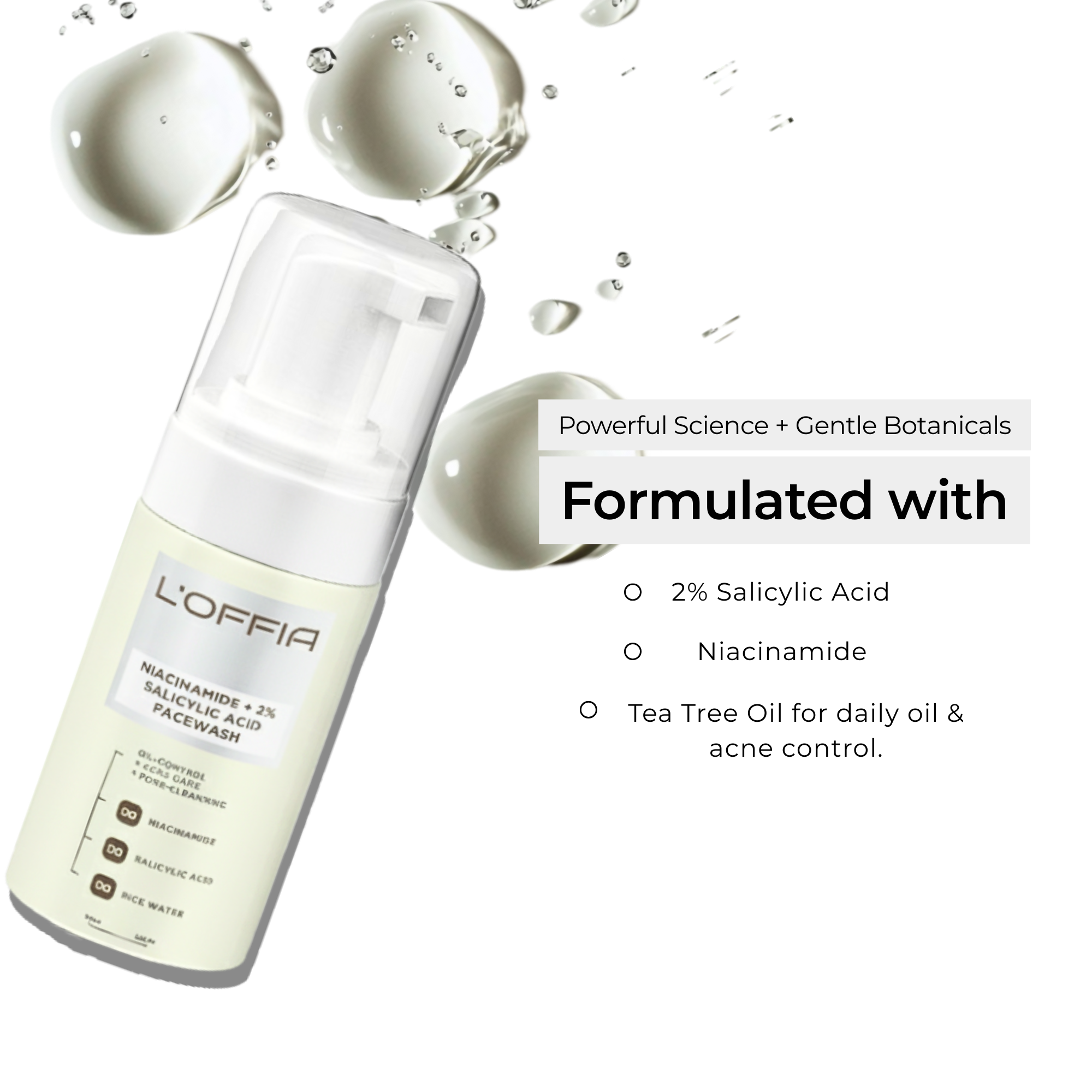 Niacinamide + Salicylic Acid Face Wash | Oil Control & Acne Care (100ml)