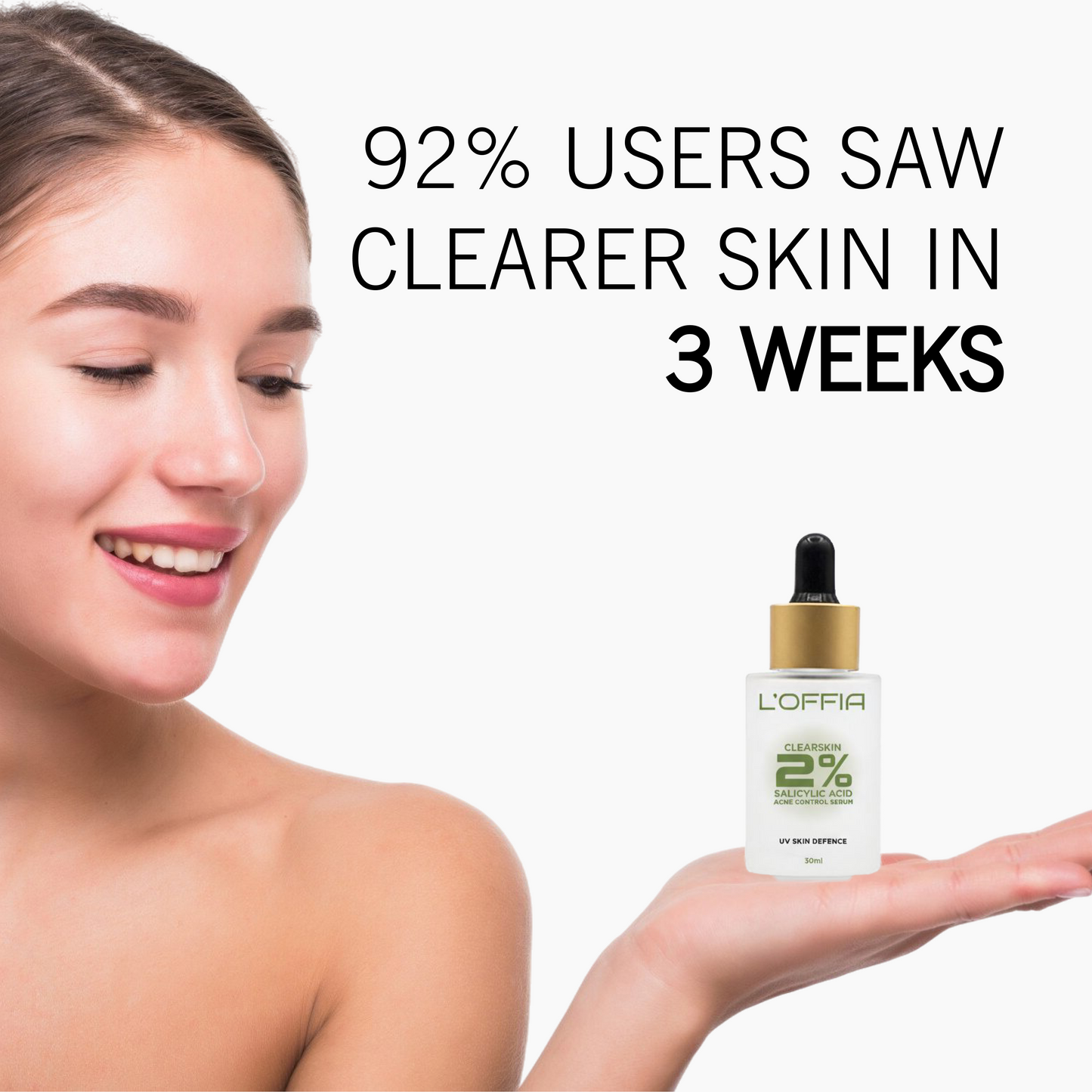 L’Offia ClearSkin 2% Salicylic Acid Acne Control Serum for Pimples & Oily Skin – 30ml