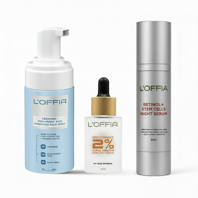 Cosmetic products showcase