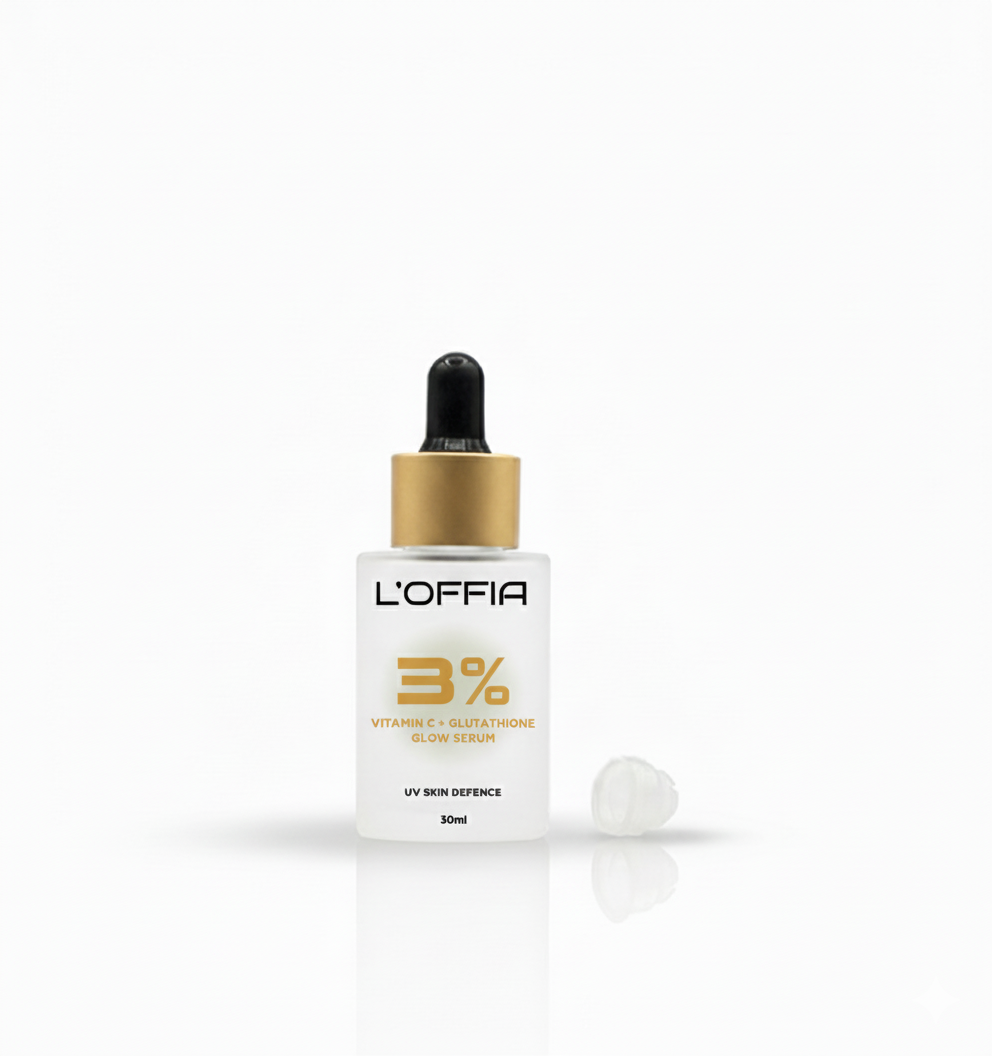 L’Offia 3% Vitamin C + Glutathione Glow Serum | Brightening, Antioxidant & Anti-Pigmentation Serum – 30ml