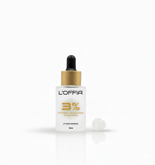 L’Offia 3% Vitamin C + Glutathione Glow Serum | Brightening, Antioxidant & Anti-Pigmentation Serum – 30ml